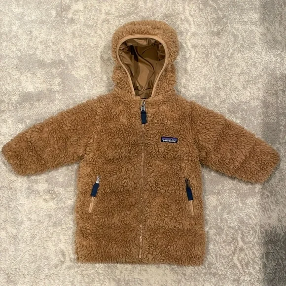 Patagonia Toddler Hi-Loft Parka - Tan - Size 12M-18M - Picture 1 of 6